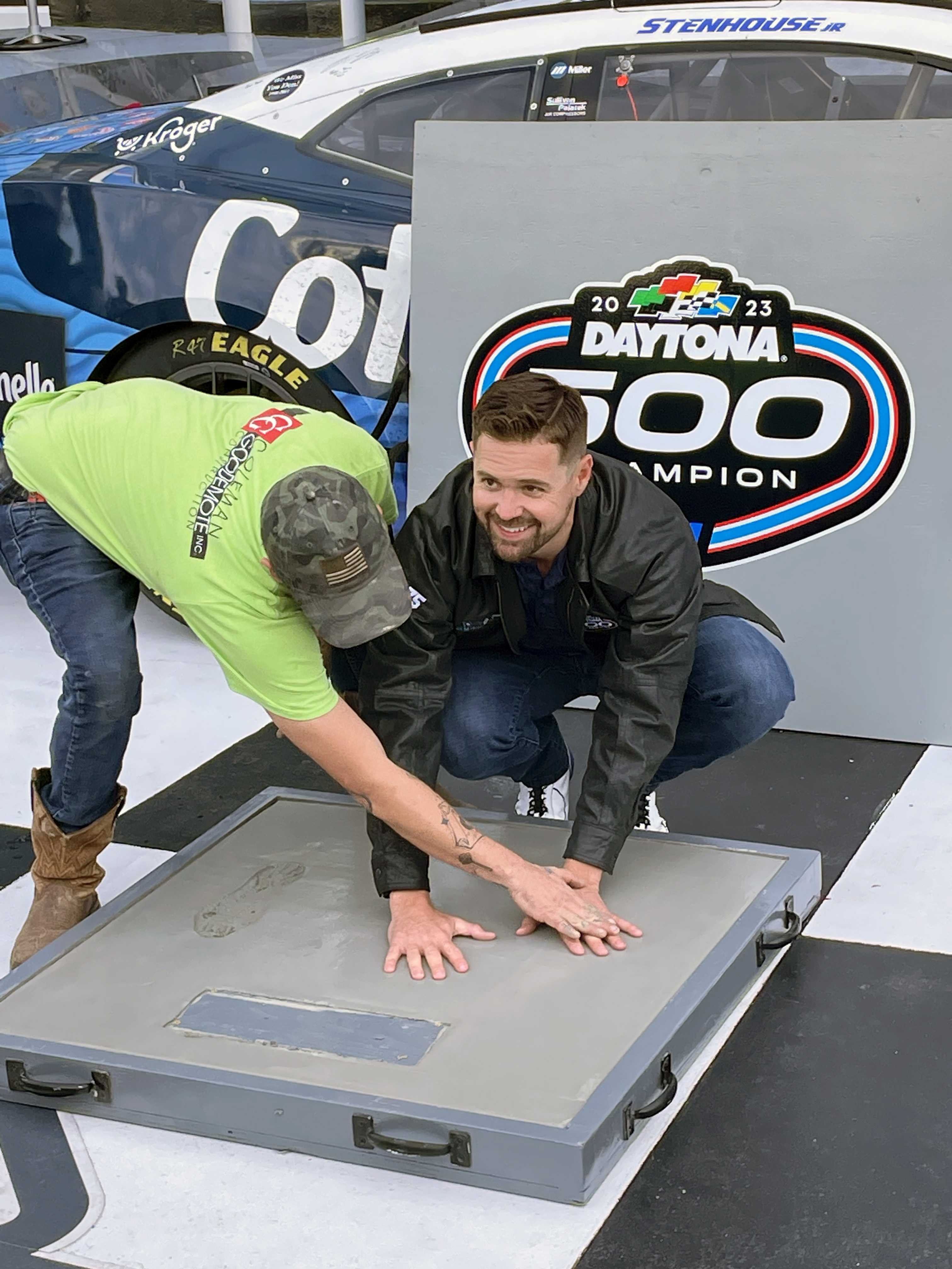 Ricky Stenhouse Handprint Vertical