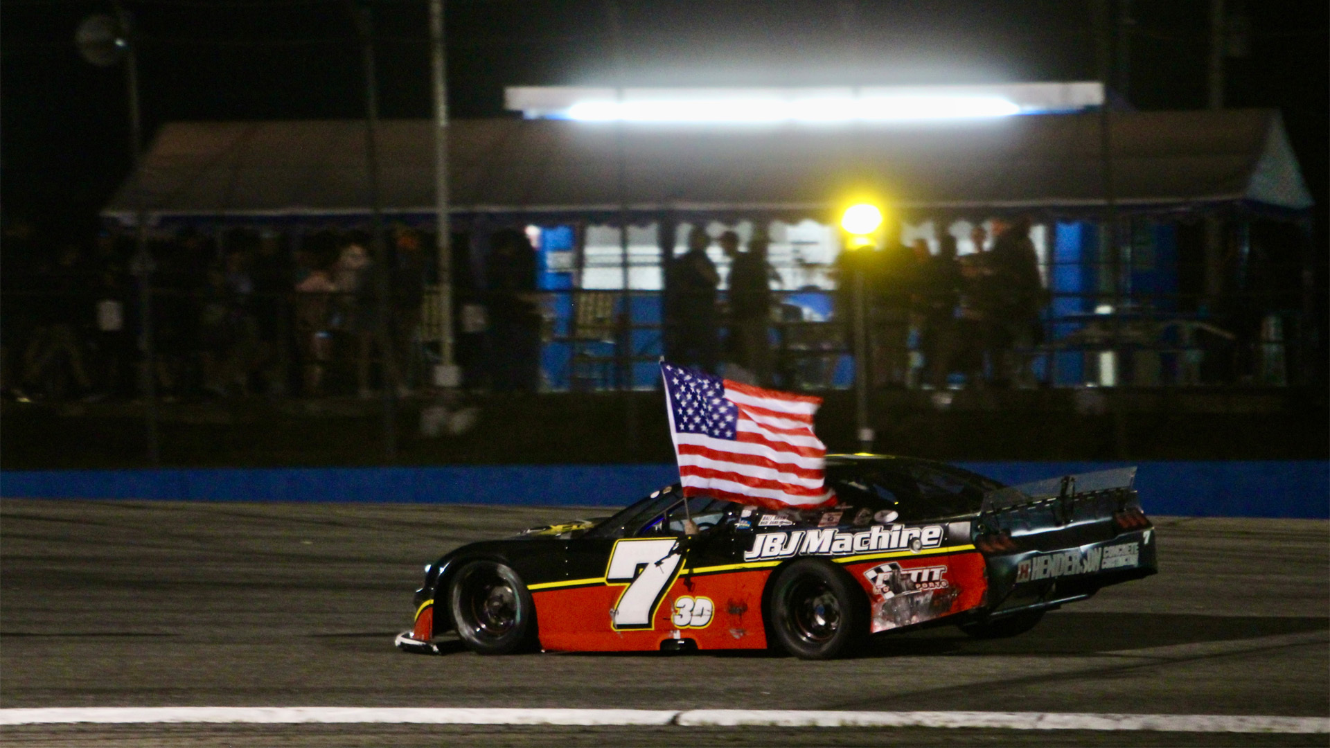 Joey Doiron Celebration of America 300 Oxford Flag
