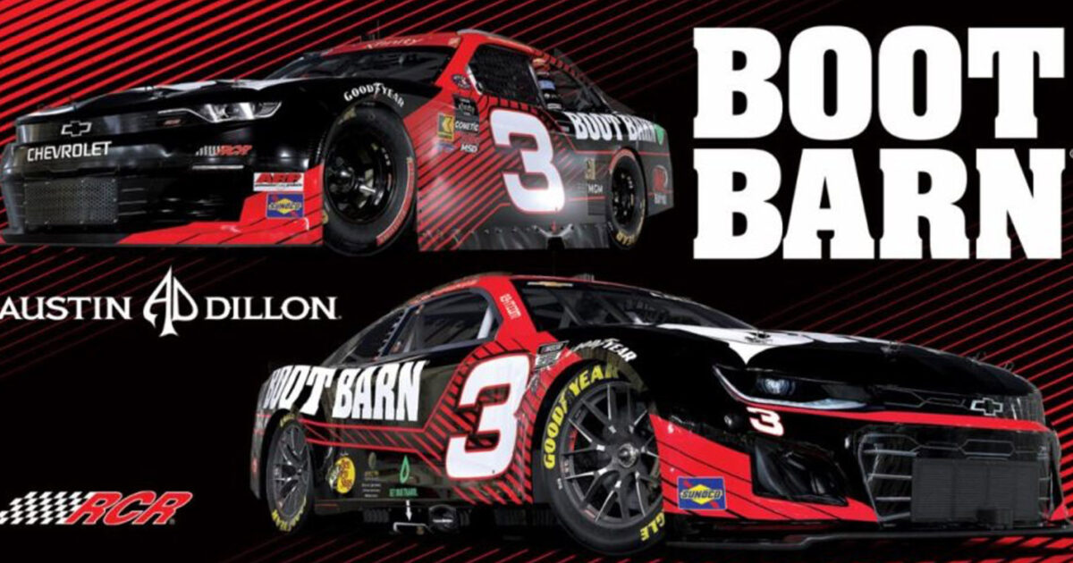 Boot Barnは、RCR、Austin Dillonとのパートナーシップを拡張します