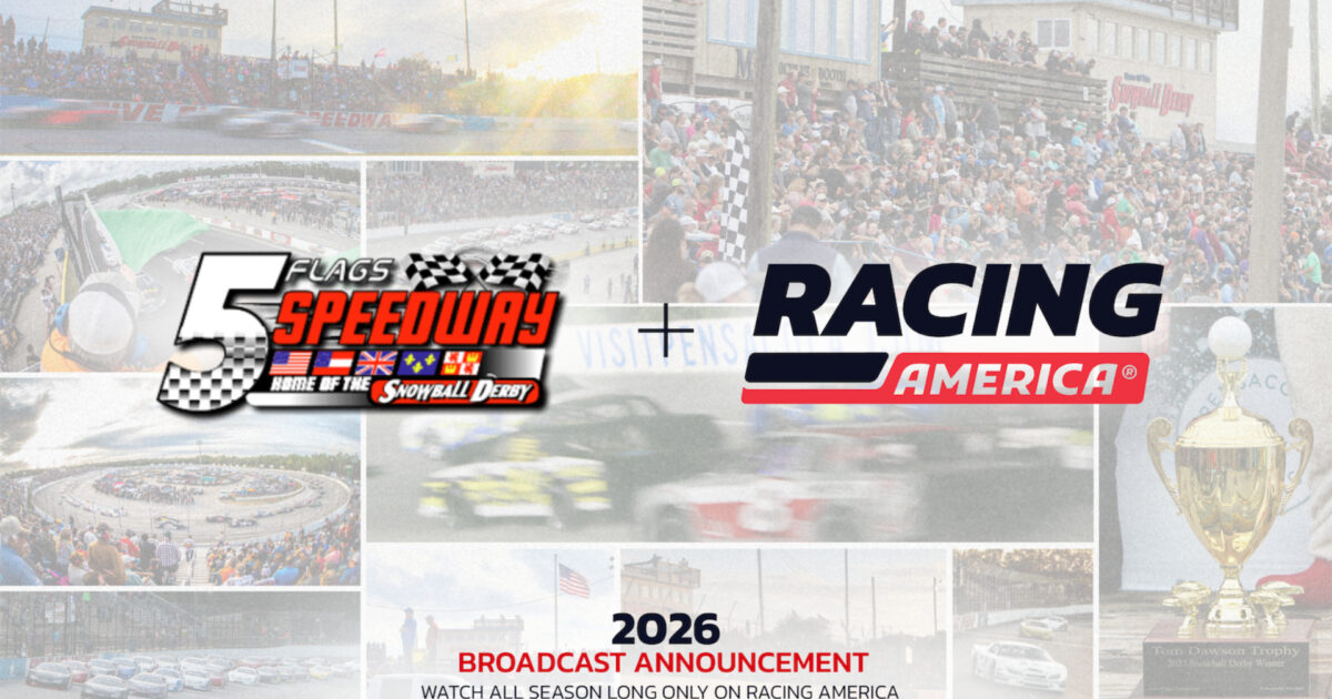 Five Flags Speedway, Racing America Continuing Broadcast Partnership…