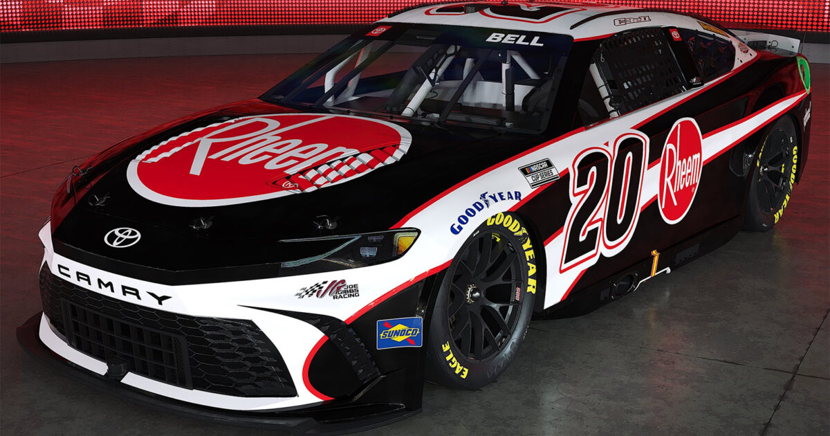 Rheem Rejoins Joe Gibbs Racing, Christopher Bell for 14-Race Primary…