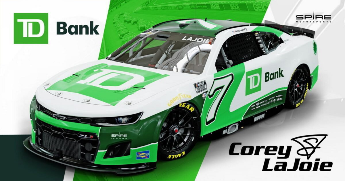 TD Bank Joins Spire Motorsports as Associate Sponsor For Corey LaJoie…