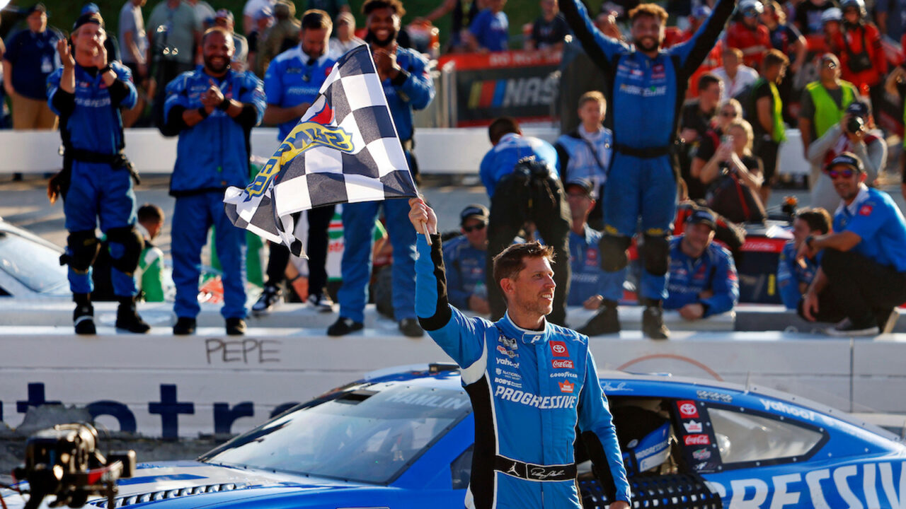 Denny Hamlin Win Dover 2025 PC Peter Casey TGR